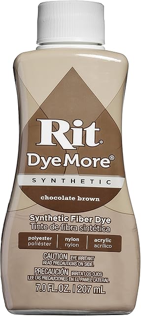 Rit Dye 155854 Synthetic 7oz-Chocolate Brown, Other, Multicoloured, 207 ml (Pack of 1)