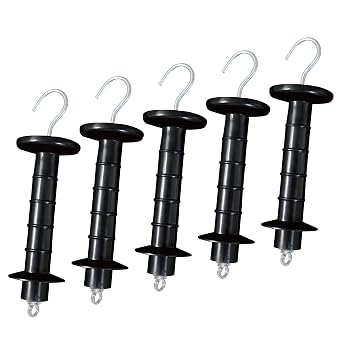 Insulated Fence Plastic Gate Handle, 5PCS Handle Heavy Duty Electric Fence Gate Handle, Black