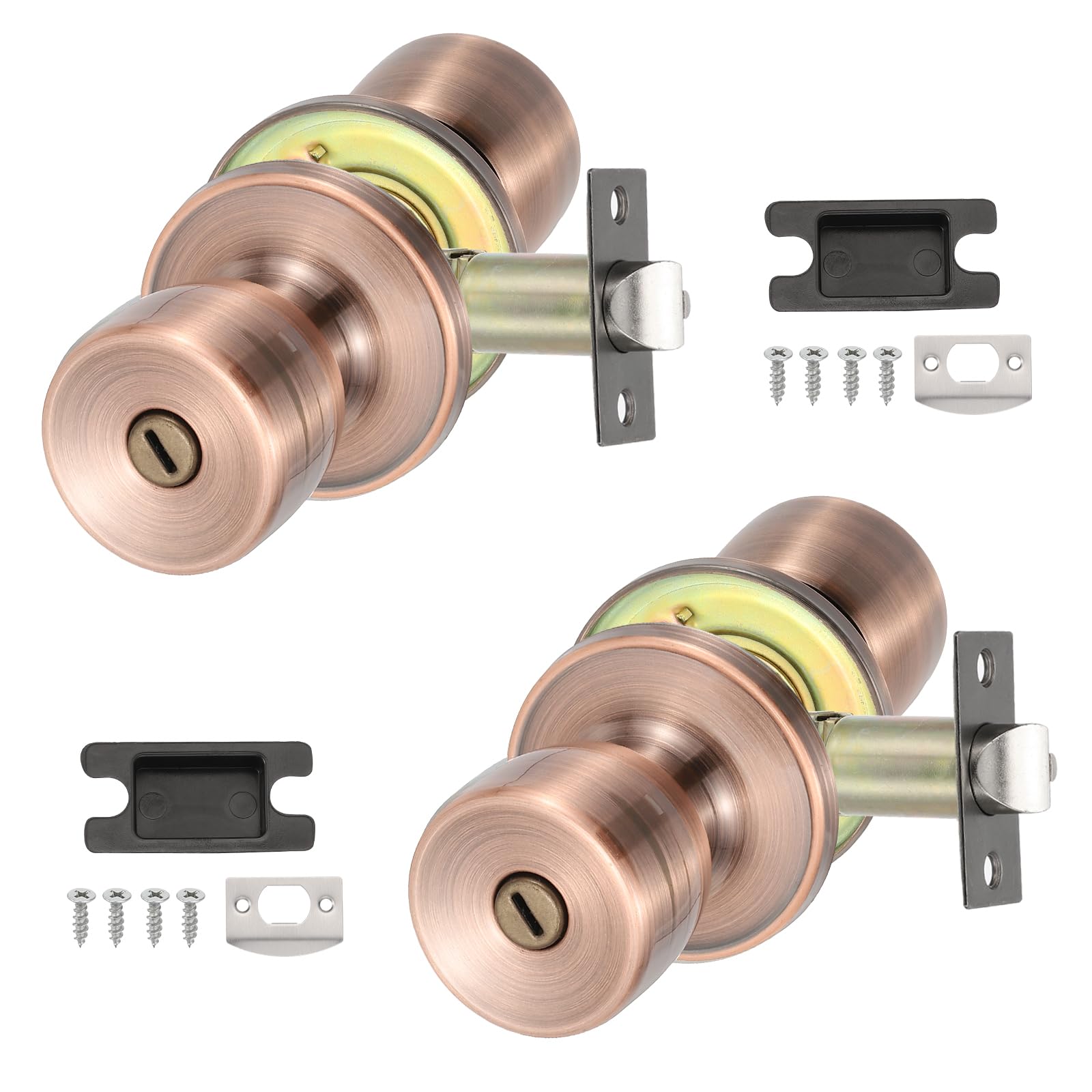 PATIKIL Privacy Keyless Door Knobs Interior
