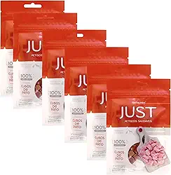 JUST Petiscos Saudáveis Pack com 6 Unidades Sabor Cubos de Pato 55G