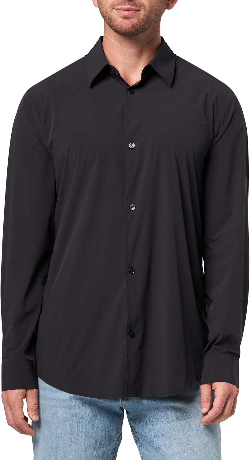 Armani Exchange Mens Long Sleeve Regular Fit Button Down