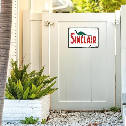 Miniatura 3 de Sinclair Dinosaur Gas Station tin sign Vintage Retro Oil Company Metal Sign Print Aesthetic for Garden Yard Bar Porch Home Bedroom Kitchen Wall