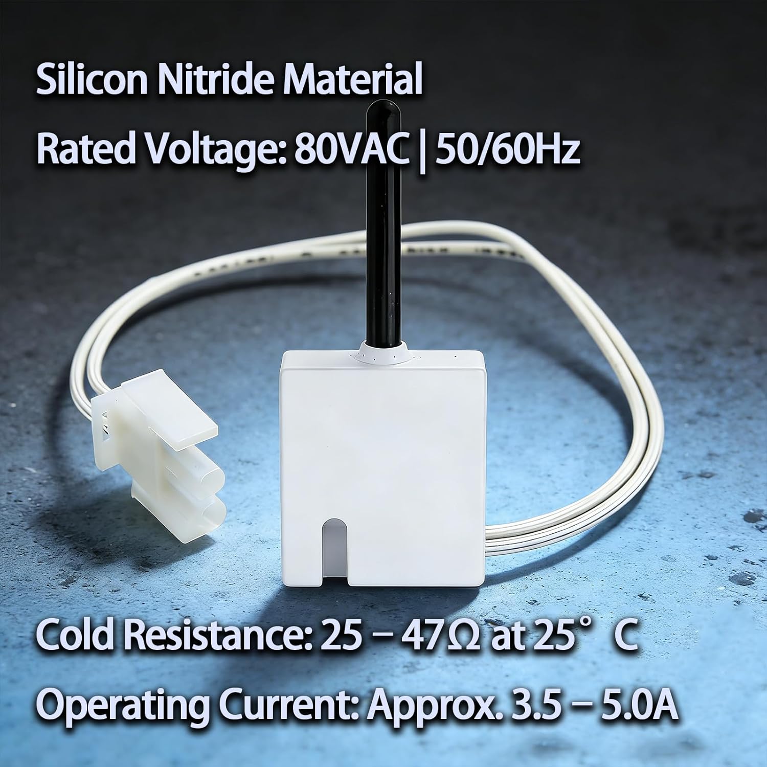 Upgraded 768A-845 Furnace Hot Surface Ignitor Fit for Emerson White-Rodgers Trane Silicon Nitride Ignitor, Replace 768A-5 IGN00104 X13130524010 B340970P01
