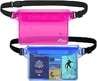 Vista 12 de AiRunTech Bolsa impermeable con correa para la cintura (paquete de 2) Accesorios de playa, la mejor manera de mantener tu teléfono y objetos