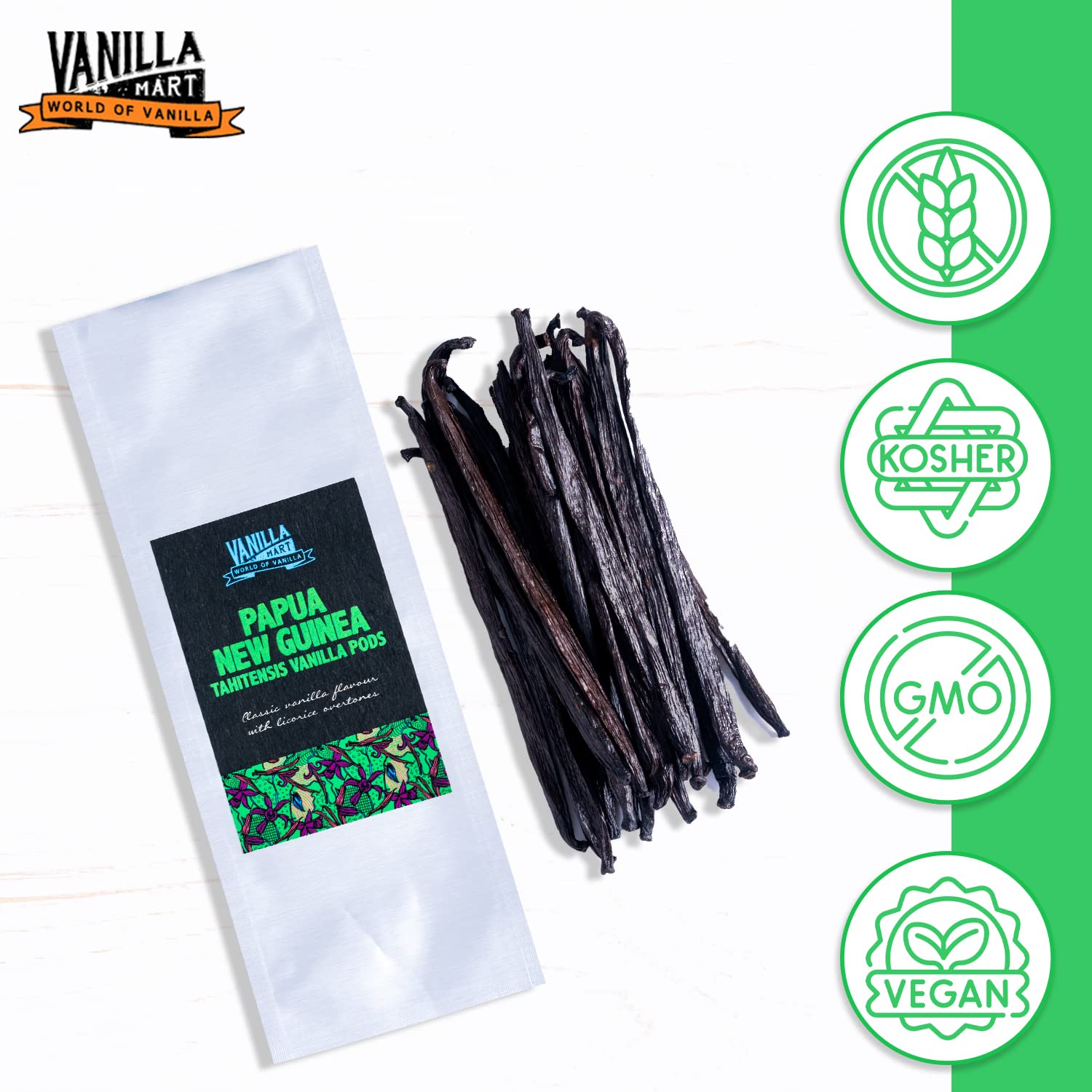 Vanilla Mart Papua Nueva Guinea (PNG) vainilla 50 Pods