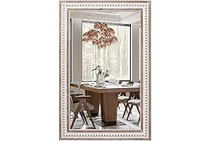 36x24'' Boho Rectangle Mirror: Statement Decor for Ample Elegance