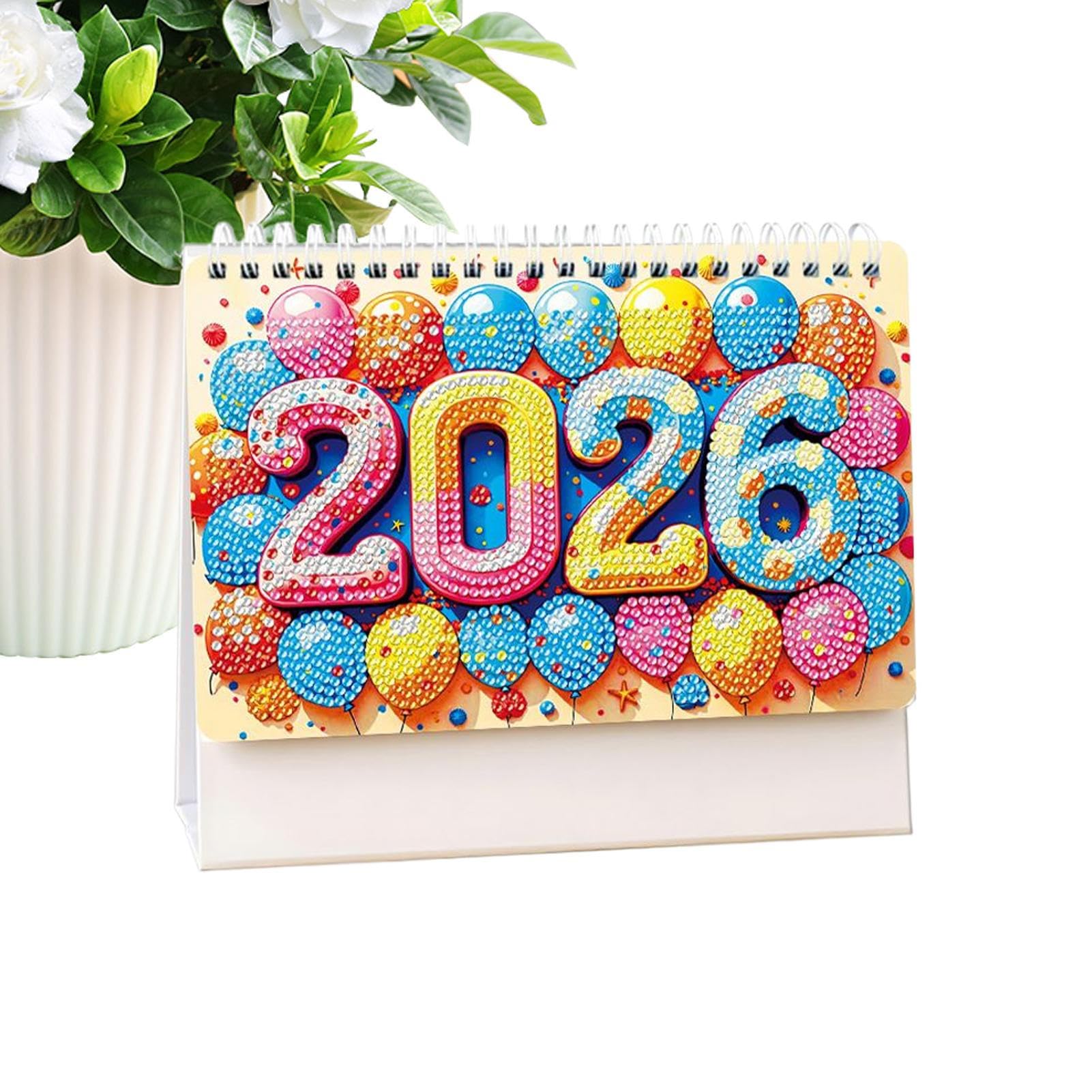 Calendario de escritorio 2026 dile adiós al desorden en la oficina con arte de diamantes 8