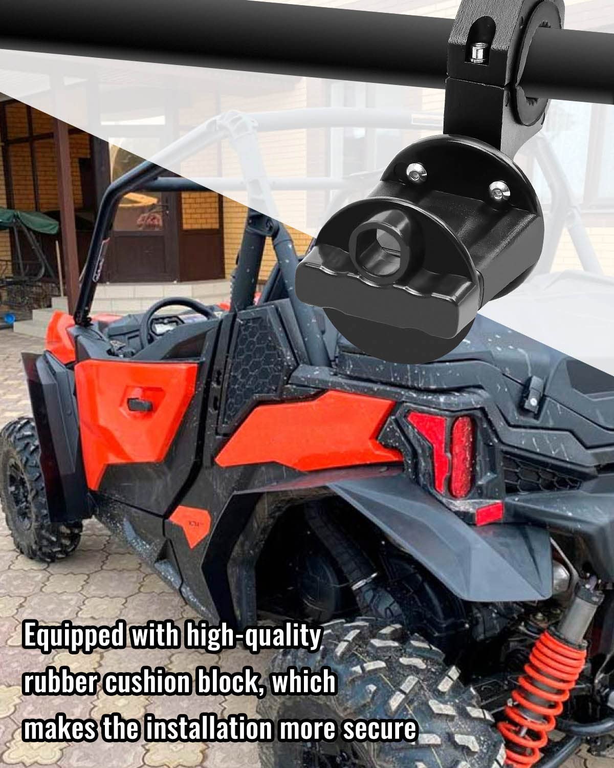 UTV ATV Gas Can Mount, Oil Mounting Holder Gas Tank Cans Holder Compat - View #2