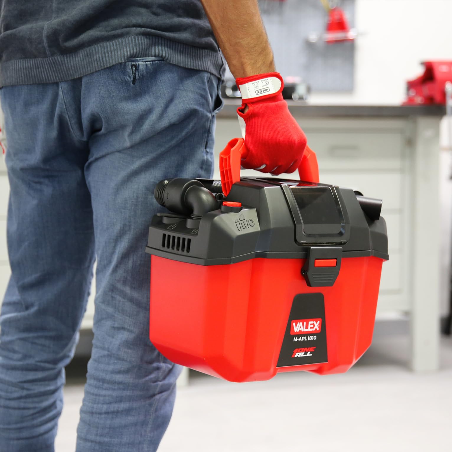 Valex Aspiratore Polvere Liquidi a Batteria 18V M-Apl 1810 OneAll, batteria non inclusa