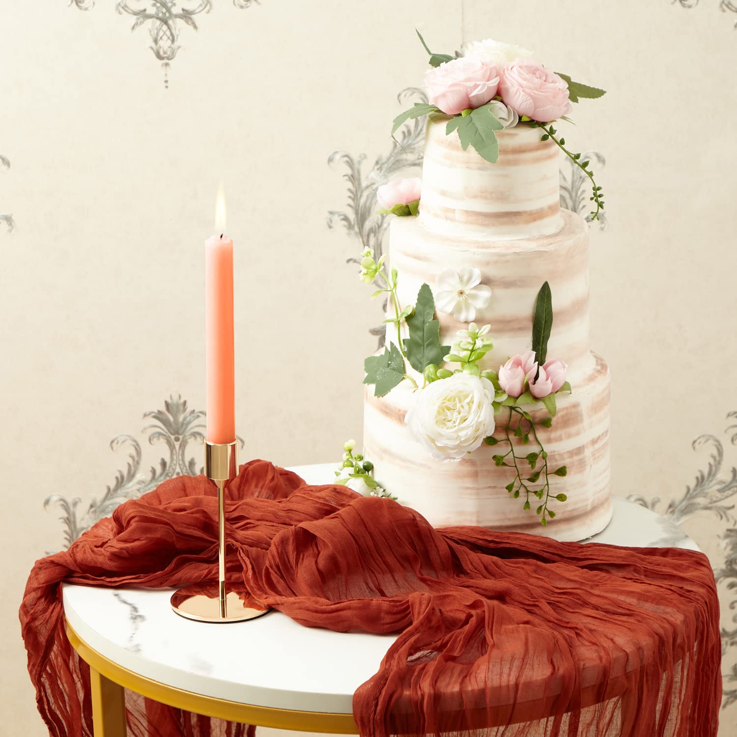 Amazon.co.jp: 13フィートテーブルランナー 結婚式用 コットン チーズ