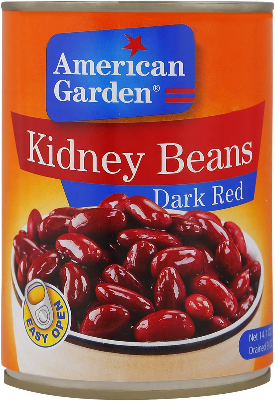 American Garden Kidney Beans Dark Red, 14.11 oz ℮ 400 g فاصوليا الحديقة الأمريكية الحمراء الداكنة