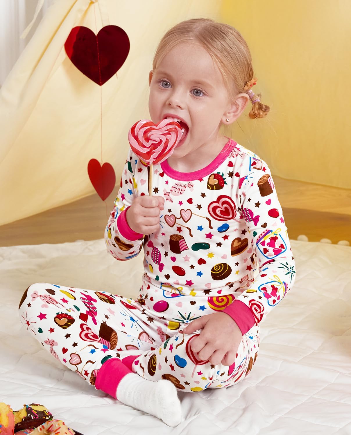 Bamboo Viscose Toddler Girls Kids Pajamas Unicorn Mermaid Pjs Long Sleeve Snug fit 12M-8Y 2pcs Soft Jammies - Image 8