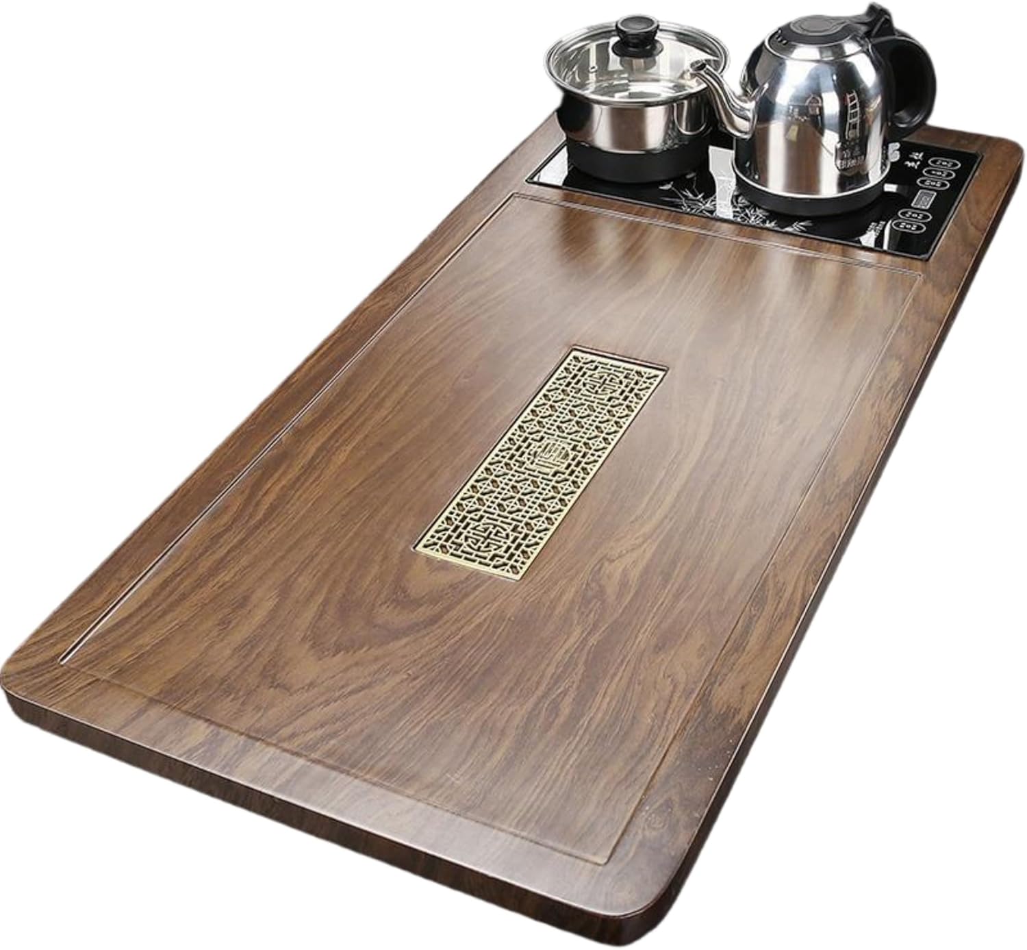 MOYEE Fully Automatic Tea Set,全自动底部上水茶盘 Chinese Gongfu Tea Tray 烧水一体茶具套装家用高档客厅整套大茶台茶海 A213