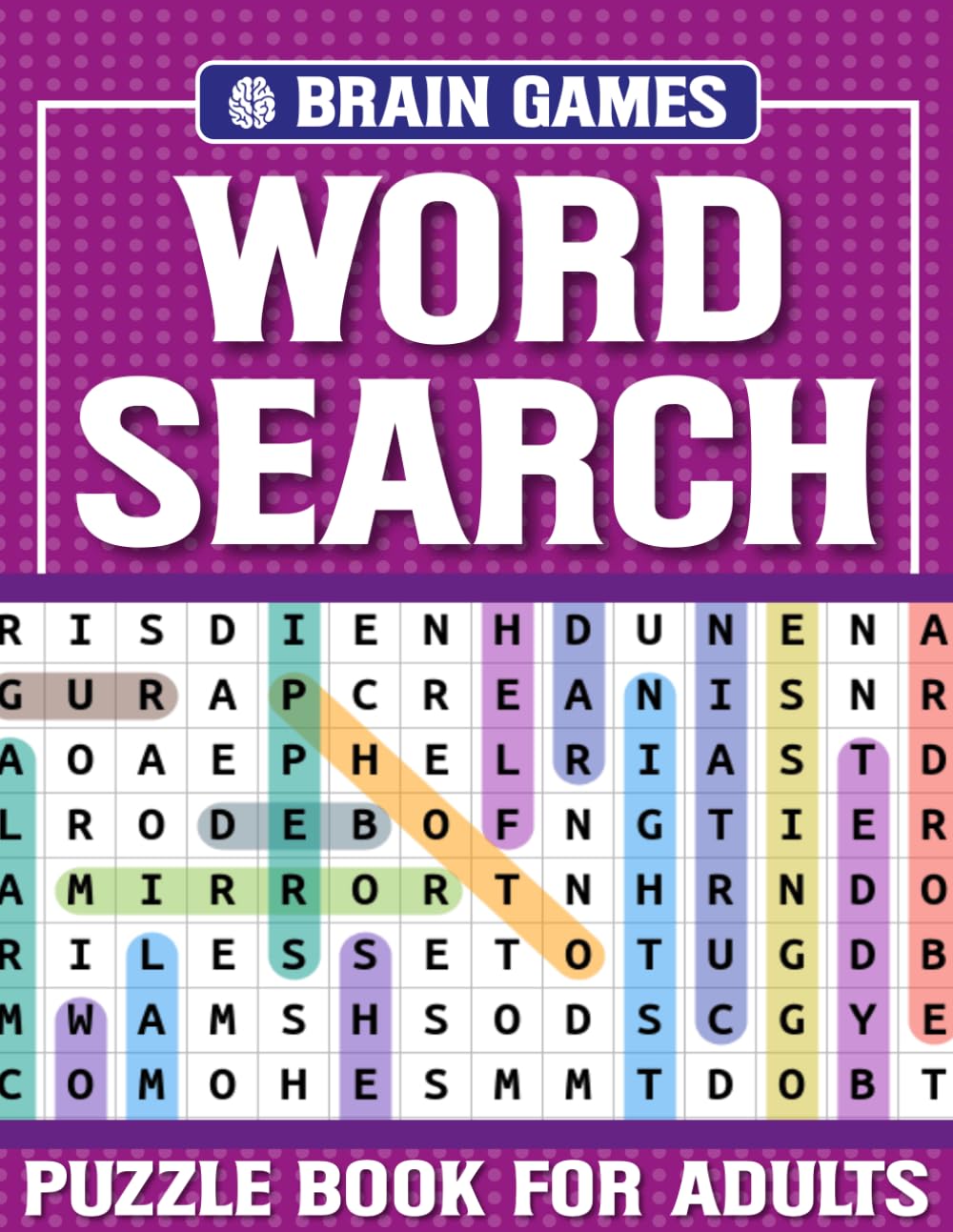 Word Search Puzzle Book for Adults: 85 Large Print Word Search Puzzles & Solutions for Daily Brain Stimulation