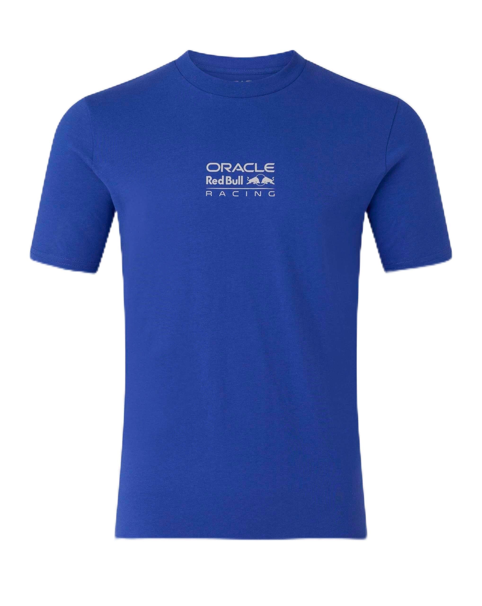 Red Bull Racing F1 Team Offizielles Castore 2026 Merchandise RBR Team Bulls Logo Graphic T-Shirt Tee Night Sky Blue