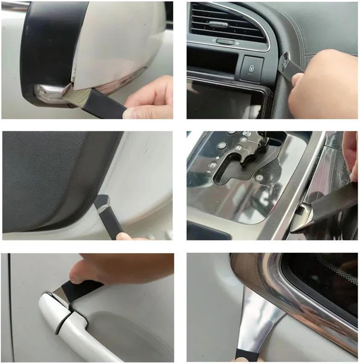 Trim Panel Removal Tool - Vehicle Plate Modification Pry Tool | Stainless Steel Audio Pry,for Automotive Interior Bumper Dashboard Window Upholstery Center Console
