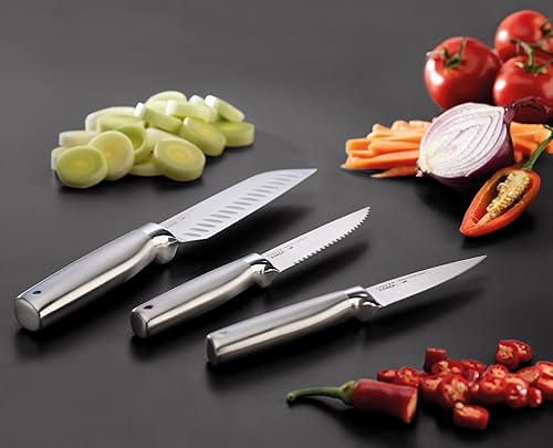 Miniatura 5 de Joseph Joseph Elevate Fusion - Juego de cuchillos y tijeras de 5 piezas con bloque de madera de haya