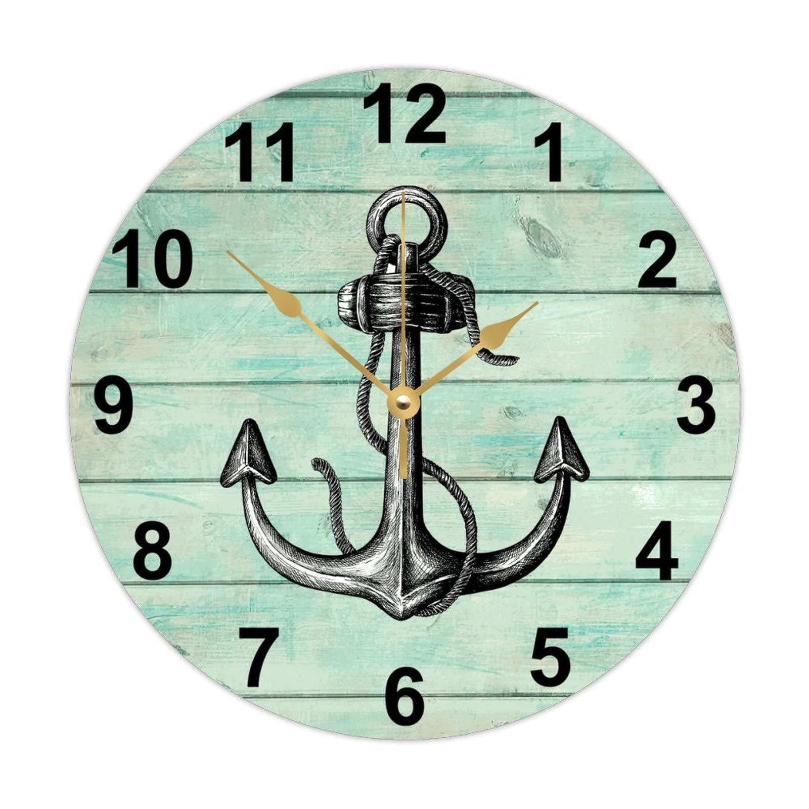 Horloge d'ancre marine en bois pour sublimer la décoration de cuisine