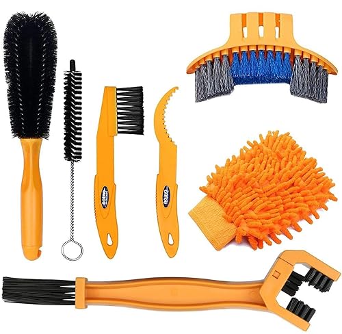 7pcs Bicycle Bike Cleaning Tools Set, Bike Clean Brush Kit
