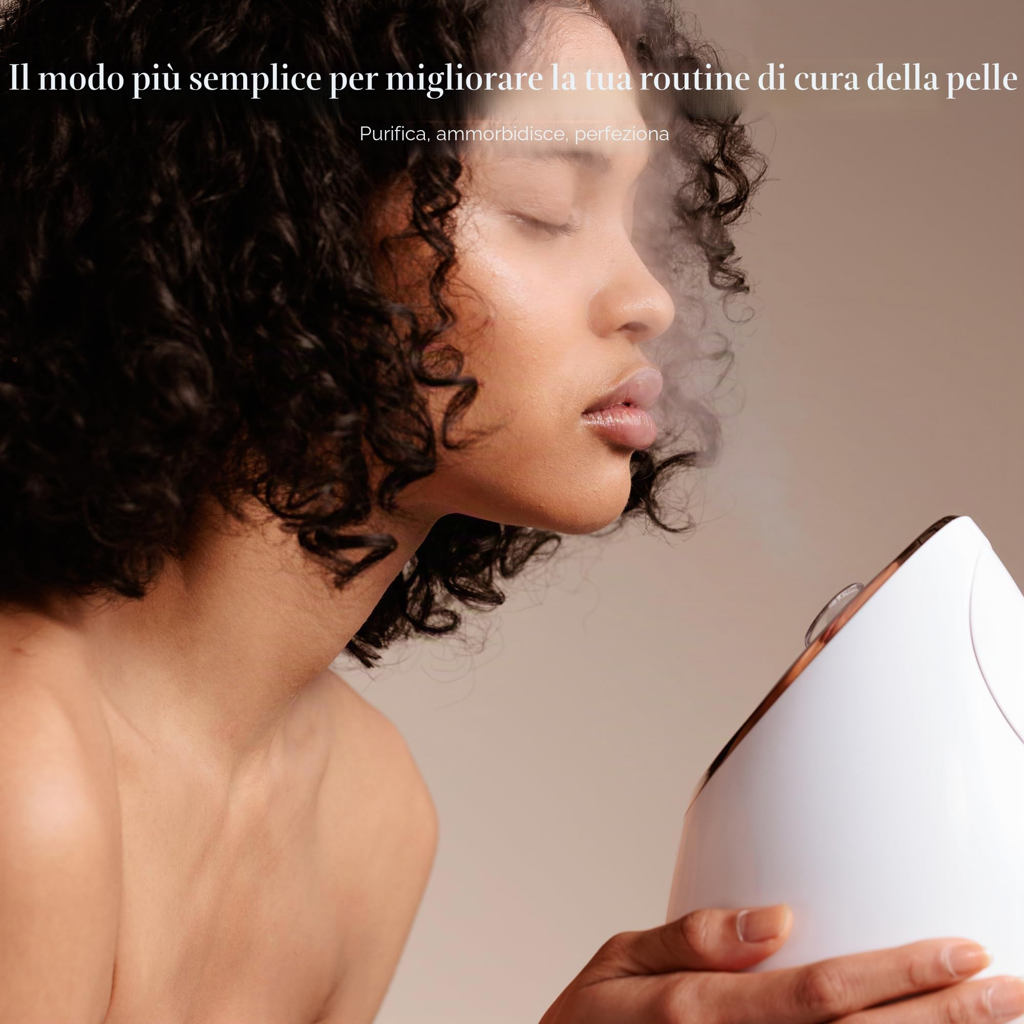 Sensa | Vaporizzatore viso nano ionico di Project E Beauty | Pulizia profonda dei pori | Spruzzatore a nebbia calda | Disintossicare e schiarire la carnagione | Idrata e Idrata | Sauna casa | Con 3