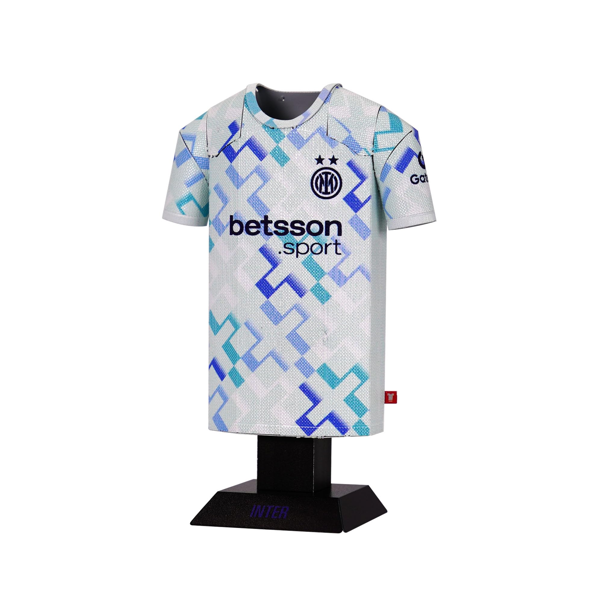 Inter Milan 25/26 Away Metal Football Shirt, Officially Licensed Miniature Alloy Replica Jersey Collectible Display Gift