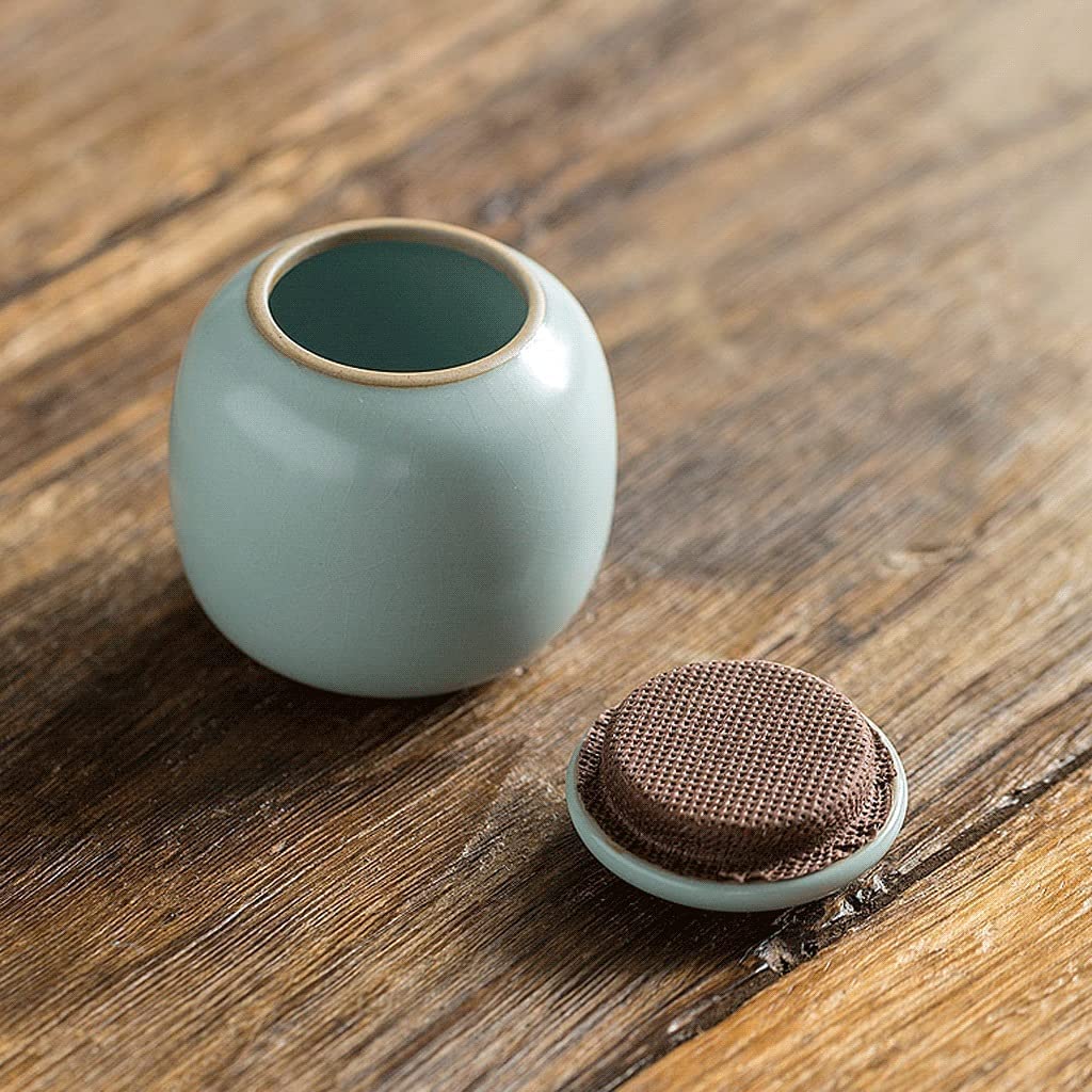 Cucina in Ceramica Contenitore per Alimenti Set da Due Pezzi Barattolo per Alimenti con Coperchio Contenitore per tè, caffè, Zucchero