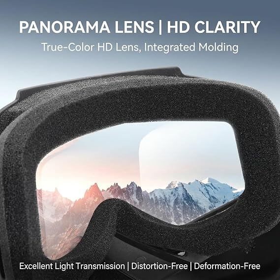 Detachable Full Face Goggle Mask,Anti-Fog Grass Cutting Mask with HD Lenses,Windproof & Dustproof Safety Goggles