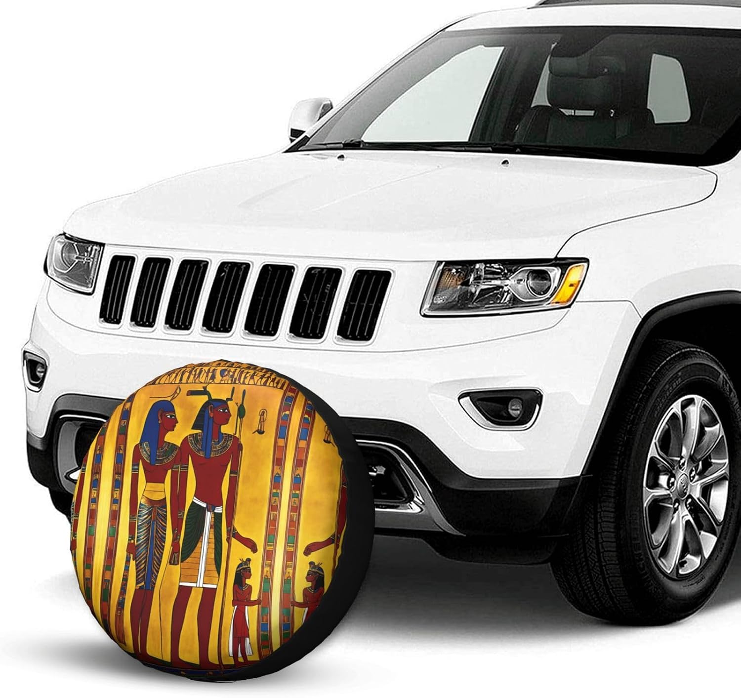 Ancient Egypt Tribe Series Print Tire Cover Universal Spare Wheel for Trailer Rv SUV Truck Camper Travel Accessories