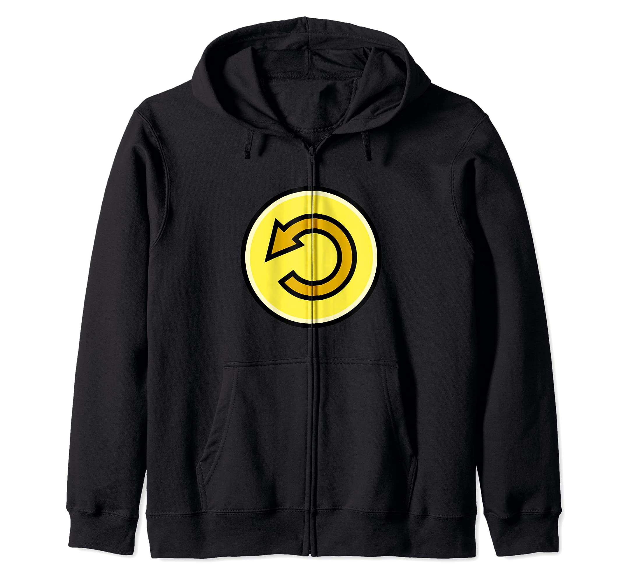 Undo Revert Button Go Back Retry Restart Zip Hoodie