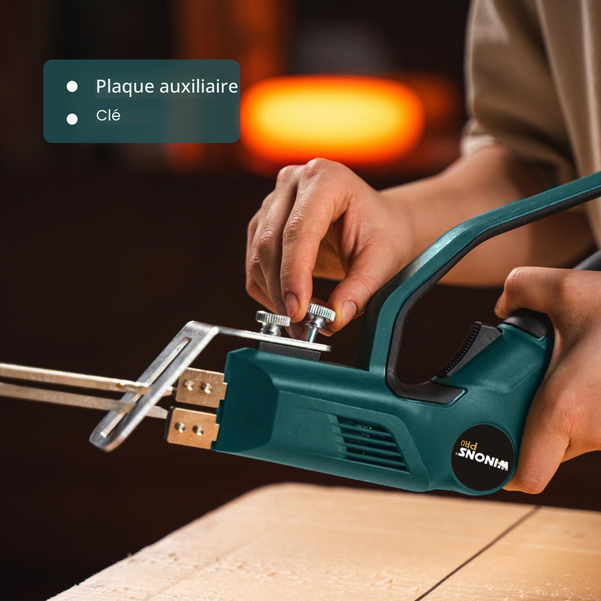 WINONS 250W Fil Chaud Découpe Polystyrène WFC-0013, Mousse à Découper avec Refroidissement à l'Air et Régulateur de Température 630°C Max, Coupe EPS XPS EPE pour Tous Projets (Kit de 6)