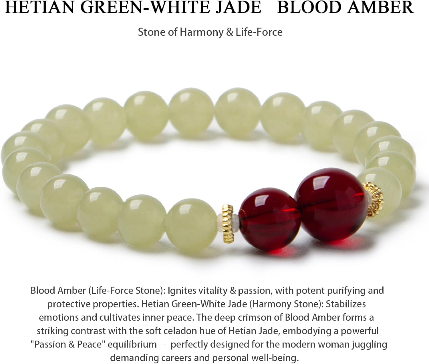 OITUDOBEM Natural Crystal Beaded Bracelet for Women Handmade 8mm Healing Gemstone Stretch Bracelets for Yoga Meditation Stress Relief Jewelry Gifts - Image 3