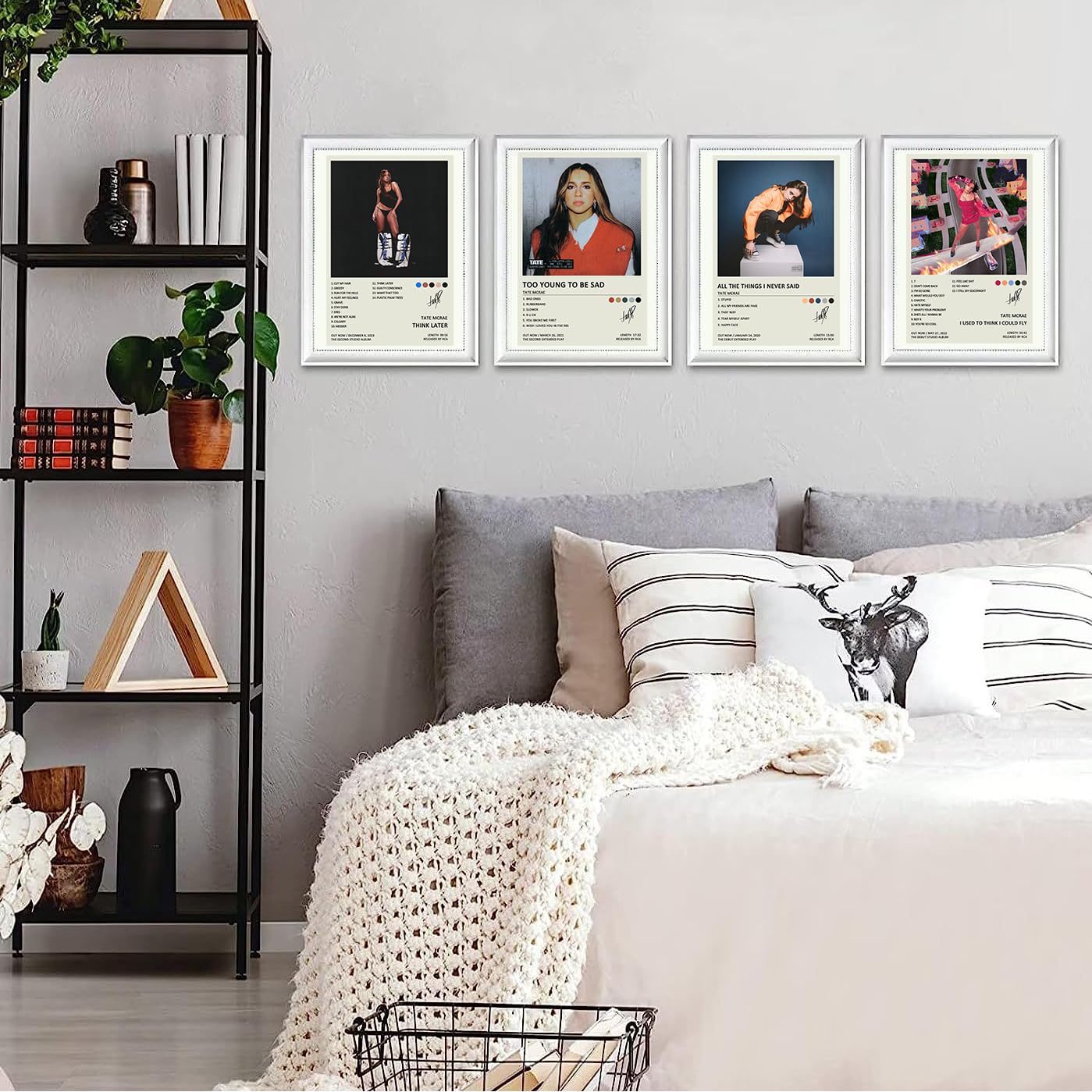Poster Mural Tate McRae Sur Toile Vintage - Déco Salon Ou Chambre 20x30 Cm Sans Cadre - Impression Qualité Pour Fan - 11