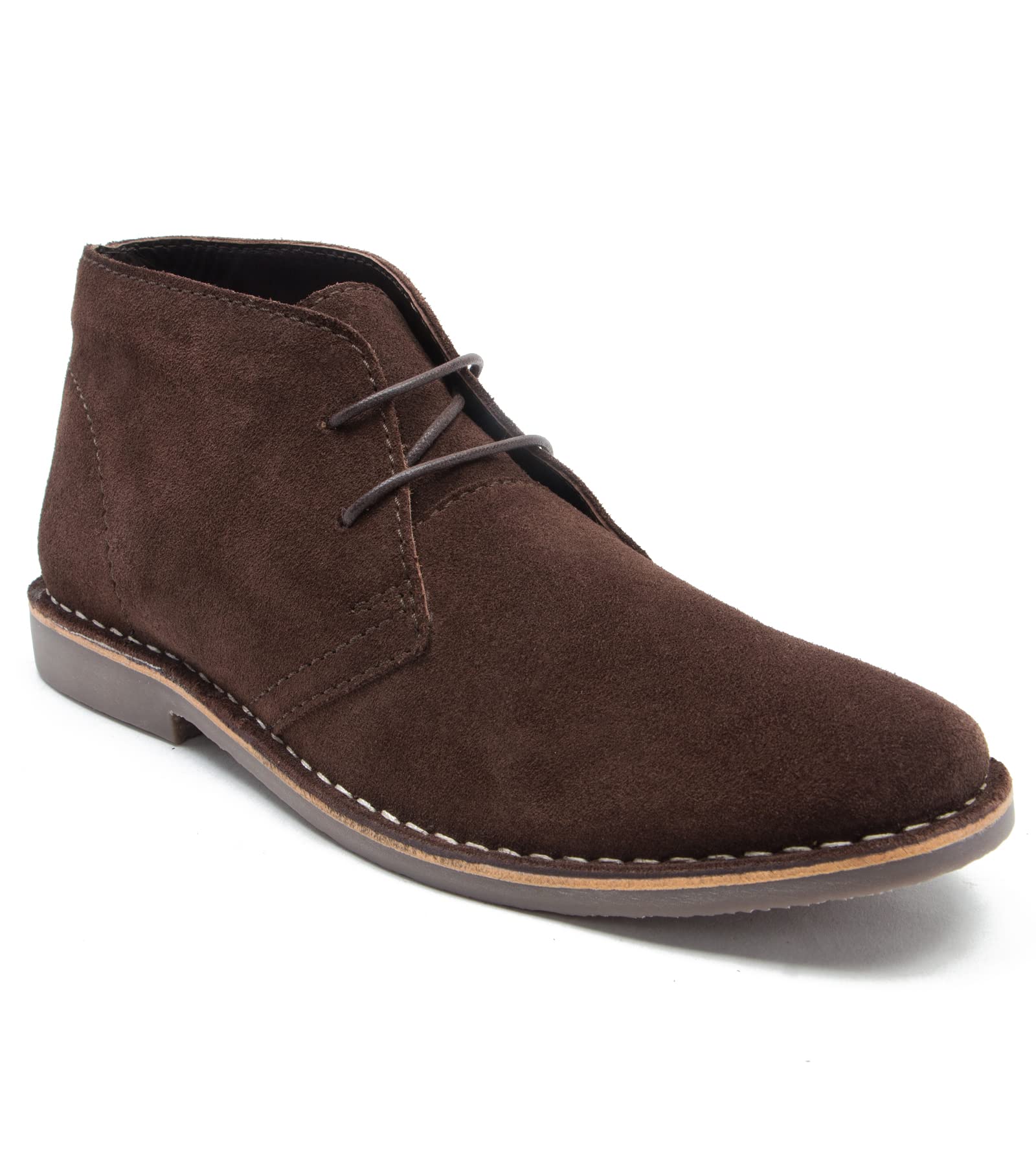 Red Tape Crick Men's 'Gobi' Suede Desert Boots, Formal, Classic, Comfortable and Stylish, Fashionable Addition to Any Outfit, Made with Leather (Black/Brown/Navy/Stone)