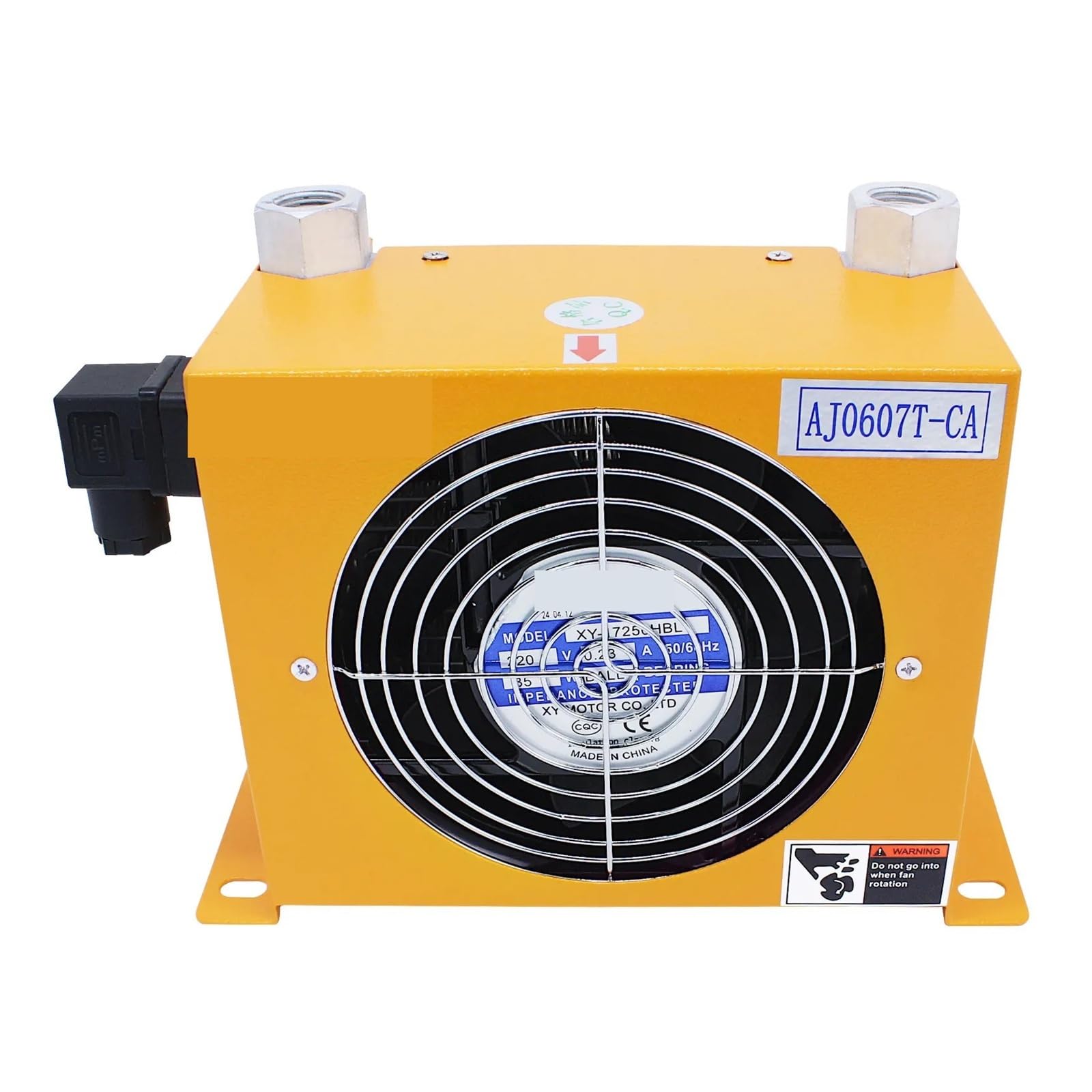 Refroidisseur d'air AJ0607T-CA 40 l/min, feuille de radiateur, goutte d'huile hydraulique for machine-outil CNC, ventilateur d'huile haute température vents forts(DC12V)