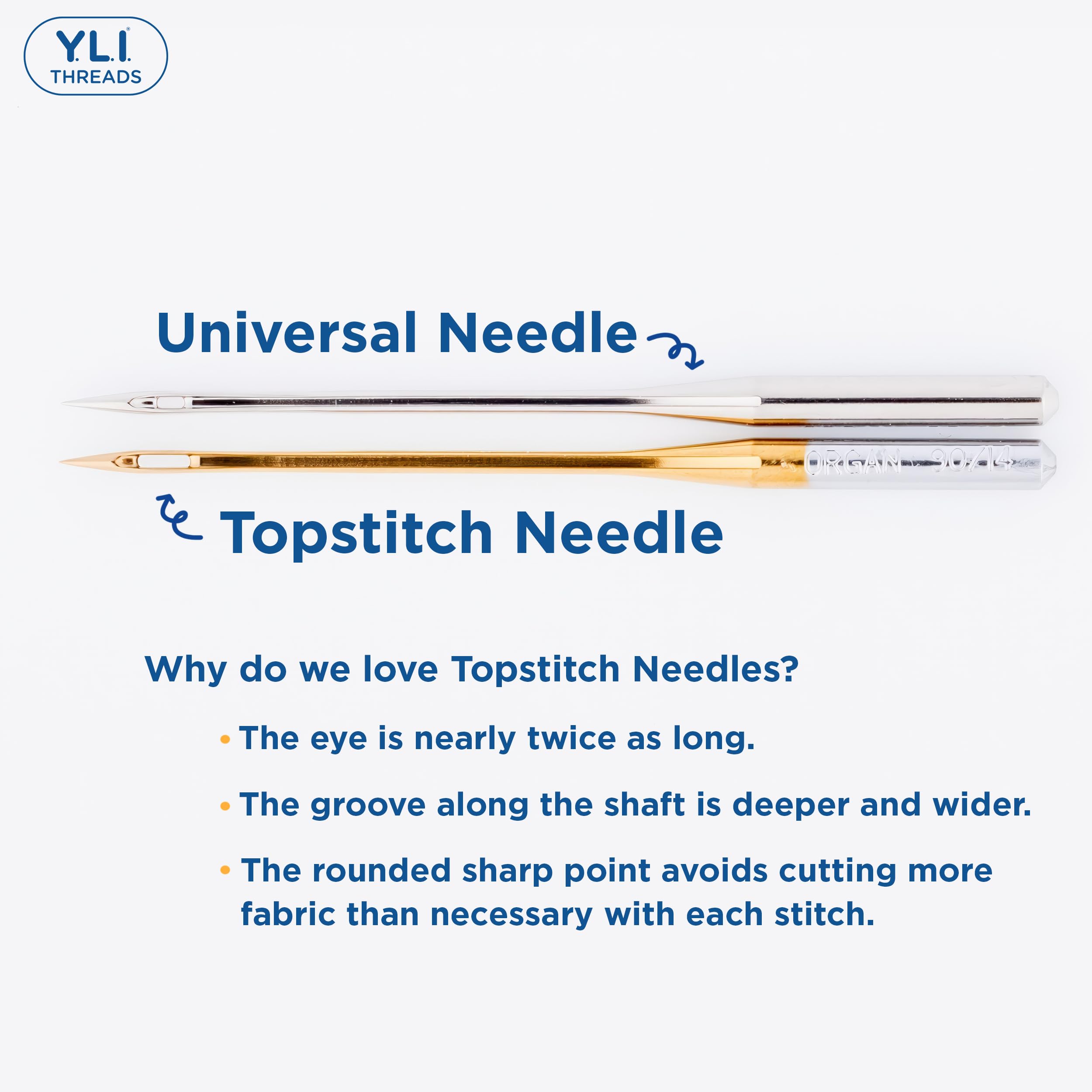 Amazon.com: YLI Topstitch Needles, Titanium-Coated #70/10 – Large