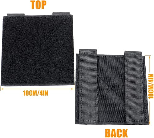 Miniatura 9 de LytHarvest 2 paneles tácticos de gancho y bucle Molle para insignias y parches de insignia, 4 x 4 pulgadas, tablero de exhibición de parches