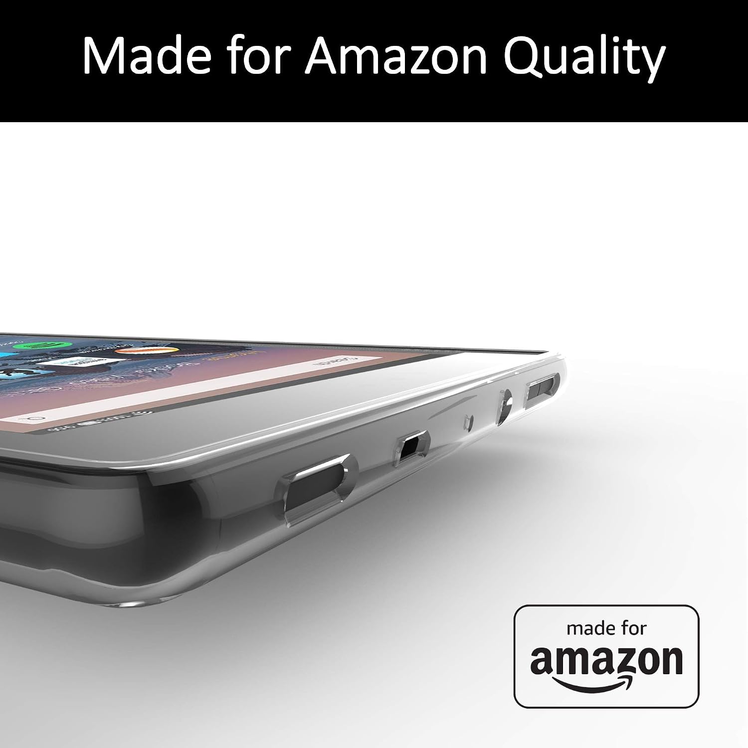 Made for Amazon Clear Case for Amazon Fire HD10 Tablet (Compatible with 2017 and 2019 Versions)