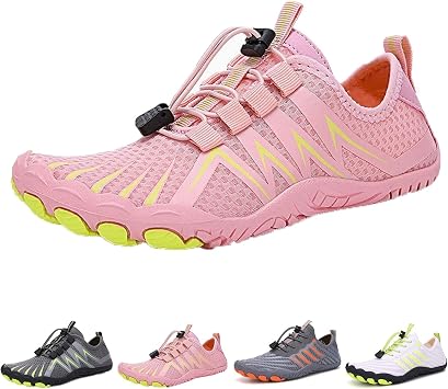 Grounding Shoes with Copper, Hike Barefoot Footwear Shoes for Women Men, Non-Slip Orthopedic Hikes Shoes | Pink-B,8 UK
