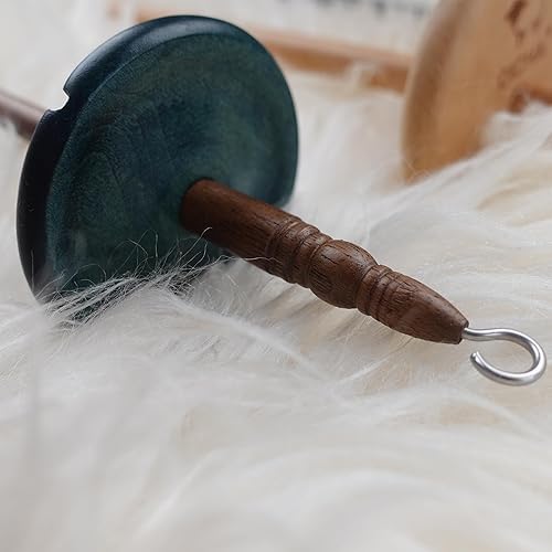 Miniatura 4 de DICHA Kit de husillo de caída en forma de flor de 3 pulgadas, husillos de madera de espirales altos y bajos con tutorial, ruedas giratorias de