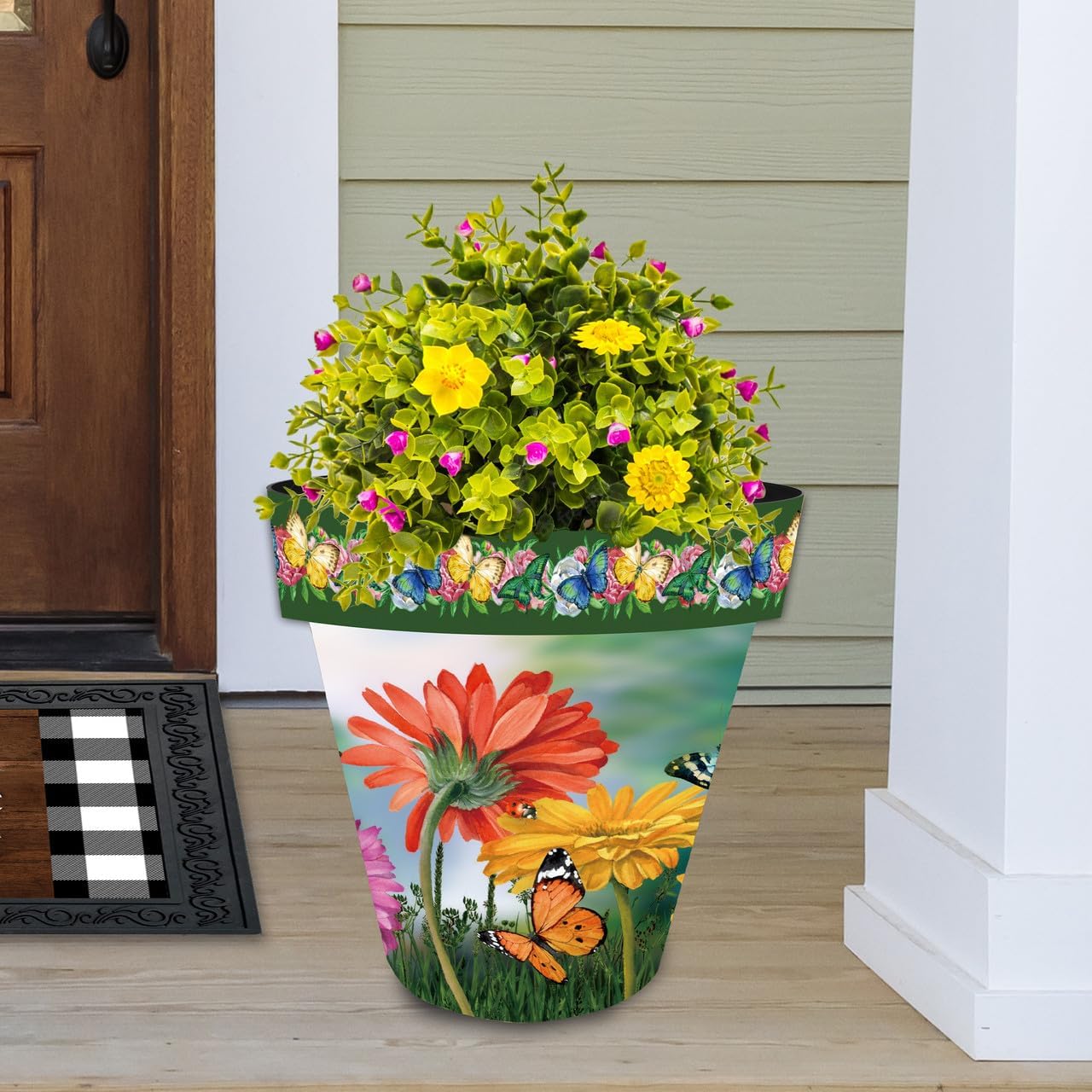 Briarwood Lane Butterflies and Daisies Large Planter