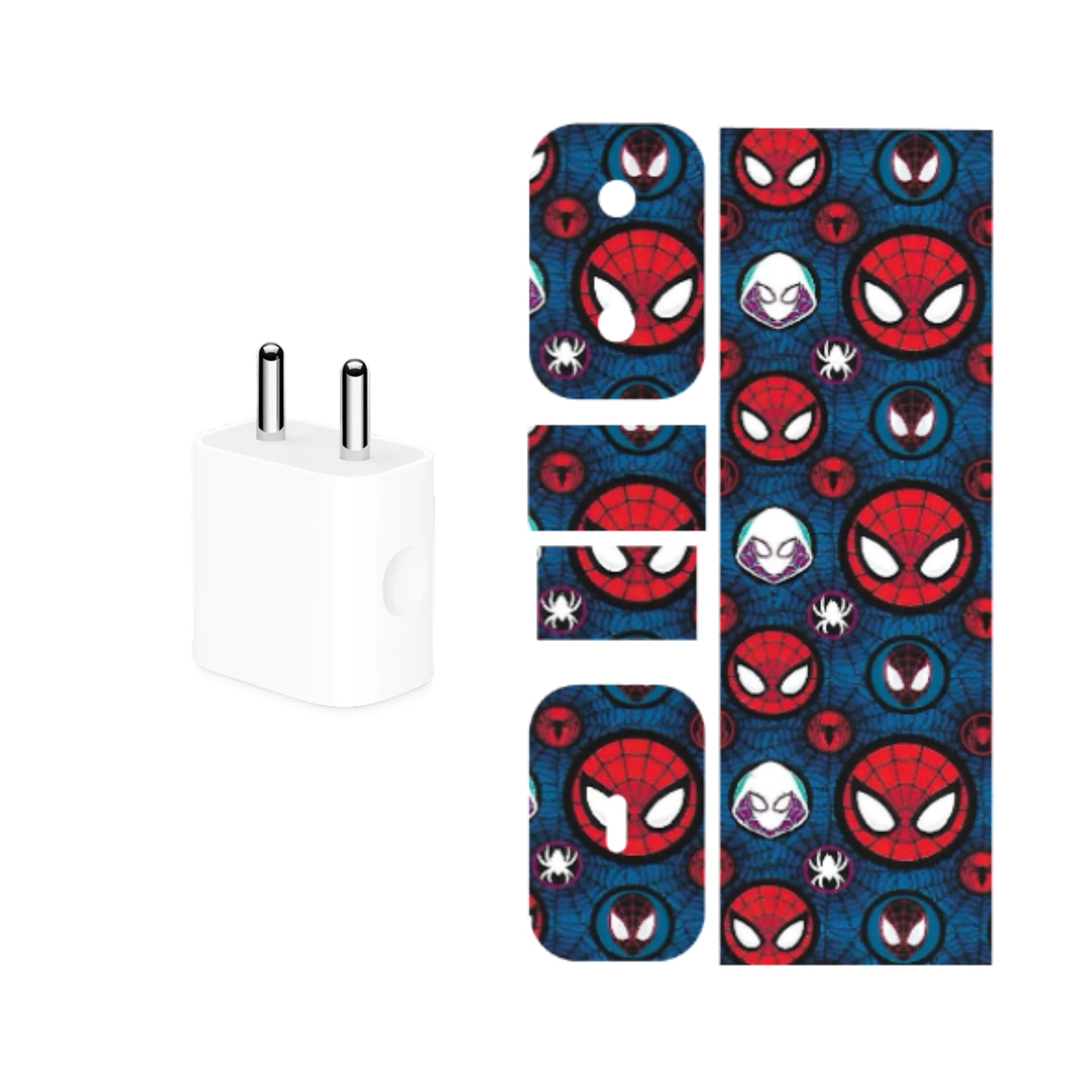 Aura Skins - Compatible for Apple iPhone 20w - Charger/Adapter Skin Wrap (Camelot Spiderman)-image-33