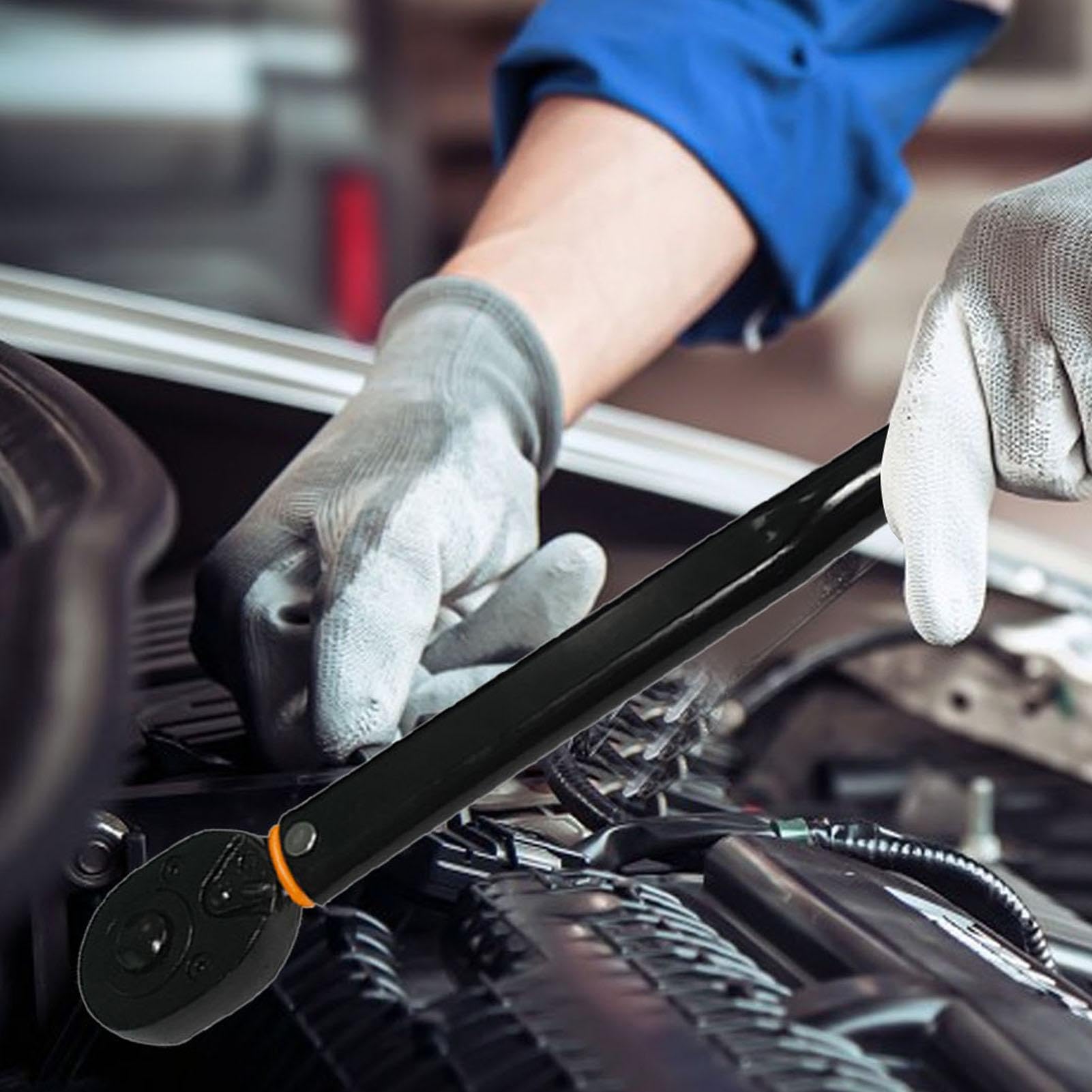 Chiave Dinamometrica Regolabile Attrezzo manuale multifunzione resistente | Sgancio Rapido Kit Meccanico Portatile Nero Per Uso Intenso Riparazione E Manutenzione Auto Se