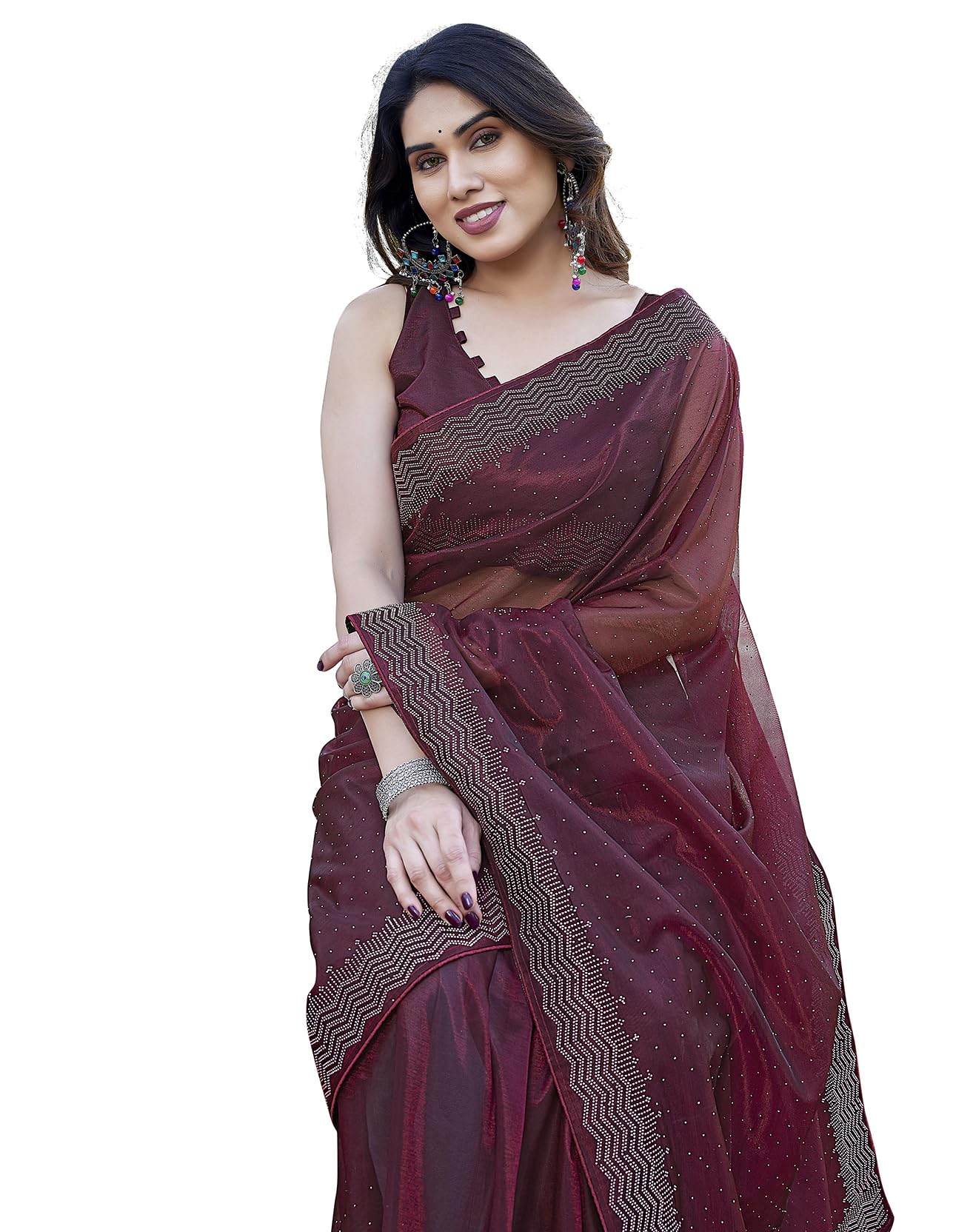 yashika Women's New Bollywood Soft Tissue Silk Saree With Blouse Material |saree for Women | New Sari | Latest Saree-picture-31
