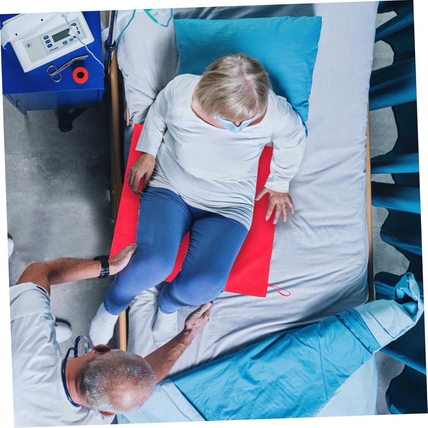 Ergonomic Transfer Cushion for Moving Lifting Elderly Patients Multi Purpose Slide Pad Easy Safe Mobility Aid for Home Care and Caregiver Assistance
