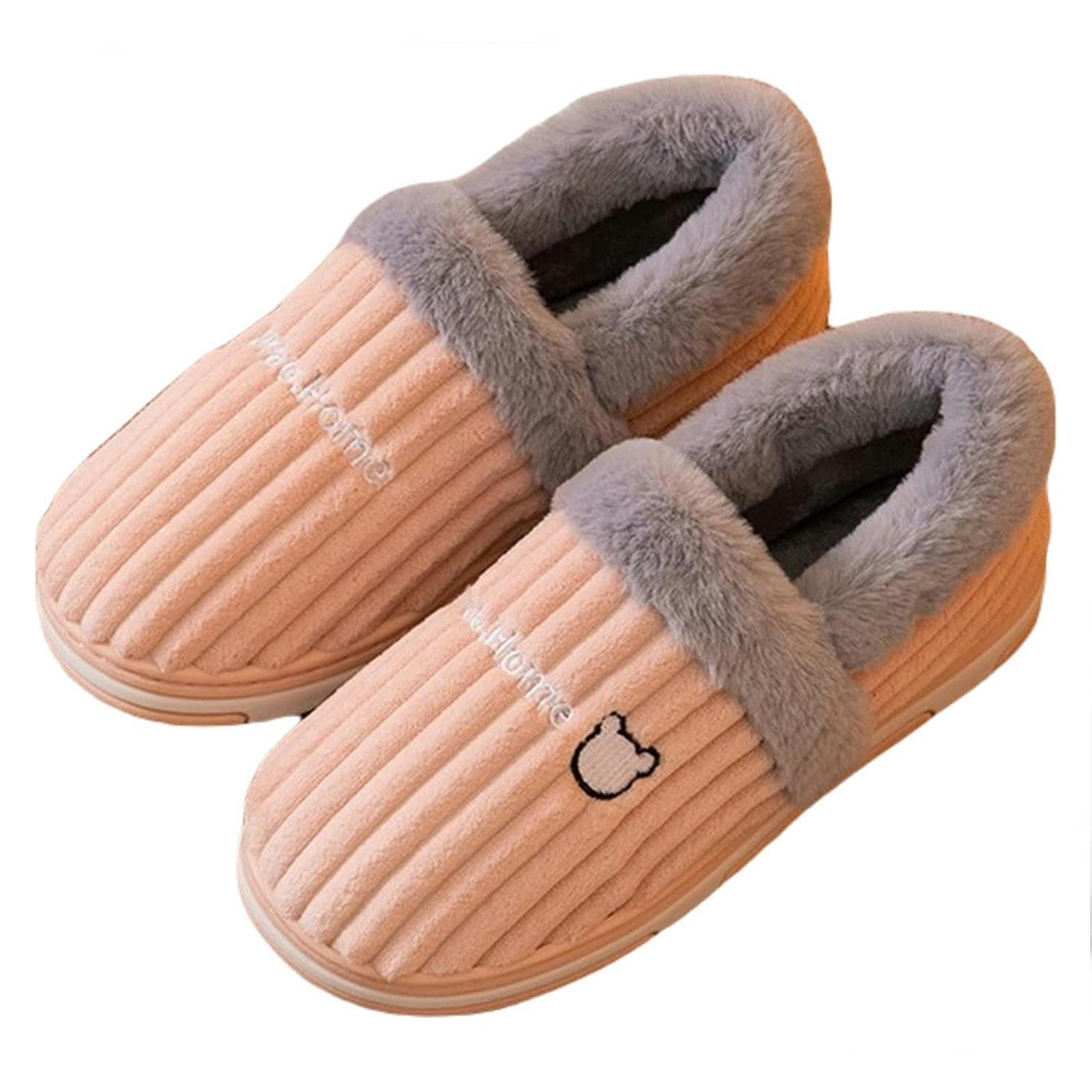 Ciabatte Donna Invernali Inverno Unisex House Esterno Interno A Coppia di Appartamenti Casual Casual-green-38-39