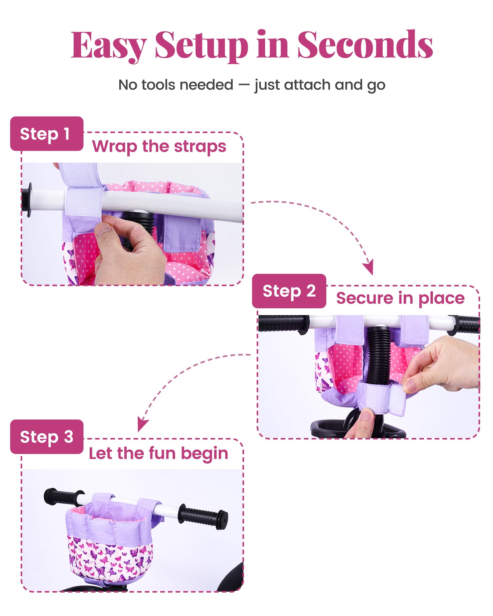 Doll Bike Seat for 12 Inch Dolls - Ride Along! -7 Doll Bike Seat for 12 Inch Dolls - Ride Along! -7
