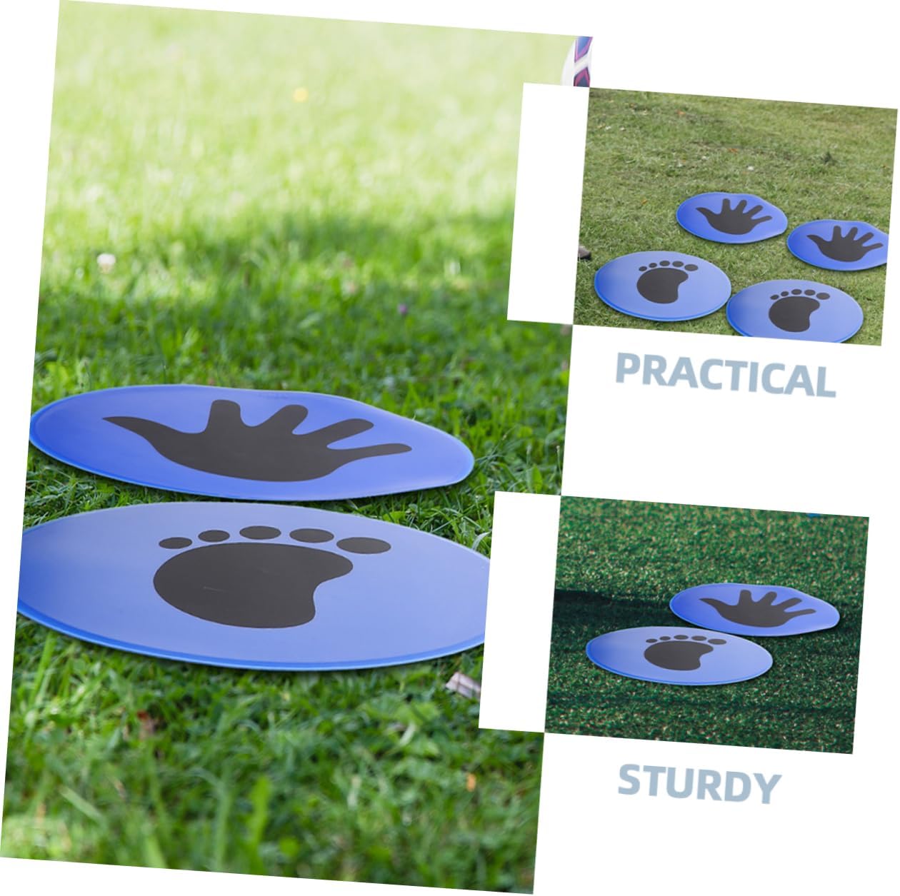 WOONEKY 2 Pairs Football Training Landmark Training Floor Pad Training Sign Discs Football Floor Spot Markers