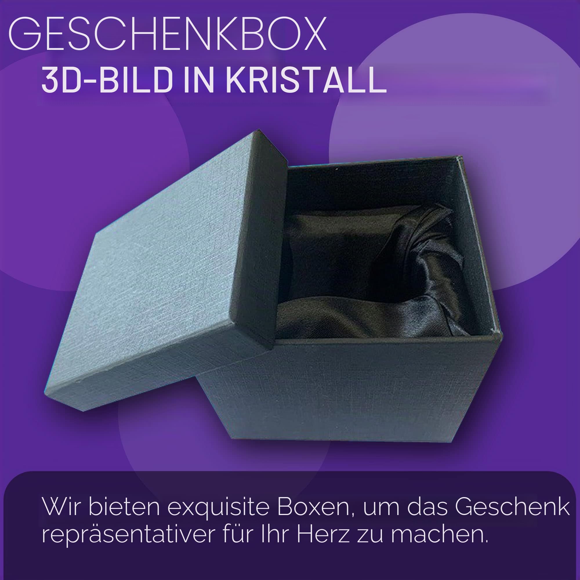 Personalisierte 3D Foto Glas, 3D Glasfoto mit Leuchtsockel, 3D Kristall Foto Glasbilder Fotogeschenke mit Lasergravur, Personalisierte Geschenke für Frauen, Freundin, MäNner, Mama, Papa