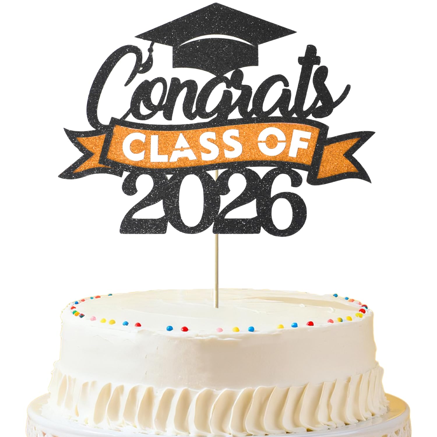FEILIBAY Pre Assemble Graduation Cake Topper Class of 2026 - cake decorating supplies | Mubboo