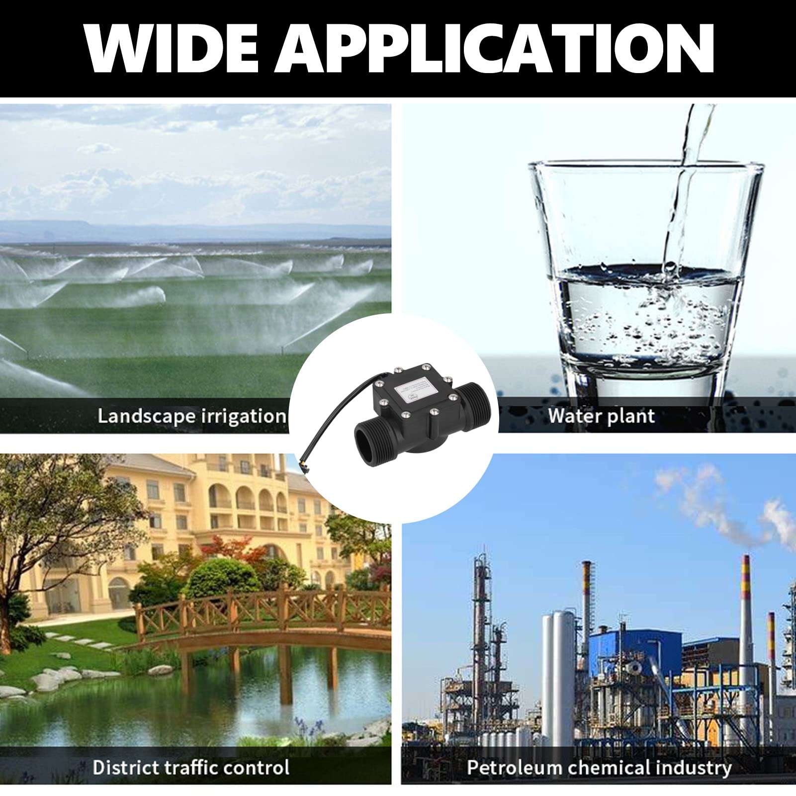 Sensore Flusso Acqua YF-DN40 - Misuratore Portata Turbina Hall Per Distributori Automatici - Foto 10